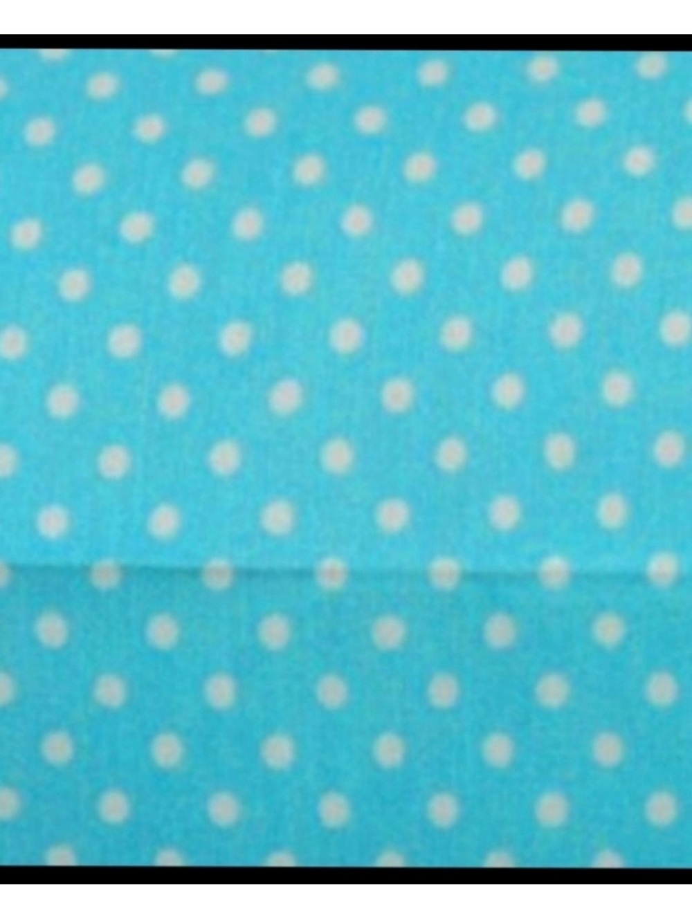 NWT Betsey Johnson Twin Polka Dot Blue Cotton Bedding Piece - Light Blue